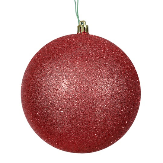Vickerman 6" Glitter Ball Ornaments